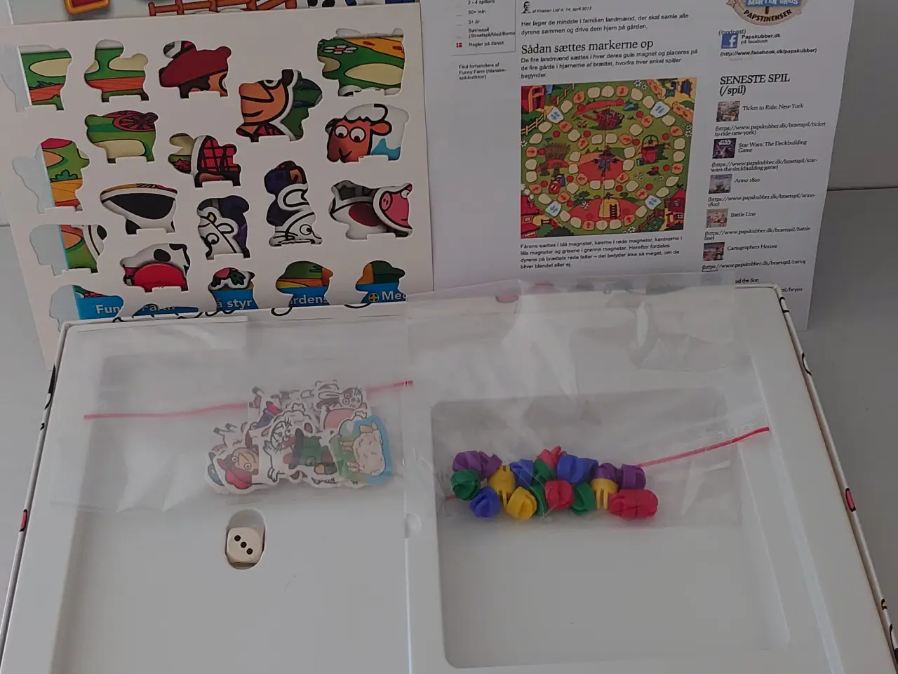 Billede 3 - Funny Farm. Magnet brætspil fra 3år. 2-4 spillere.