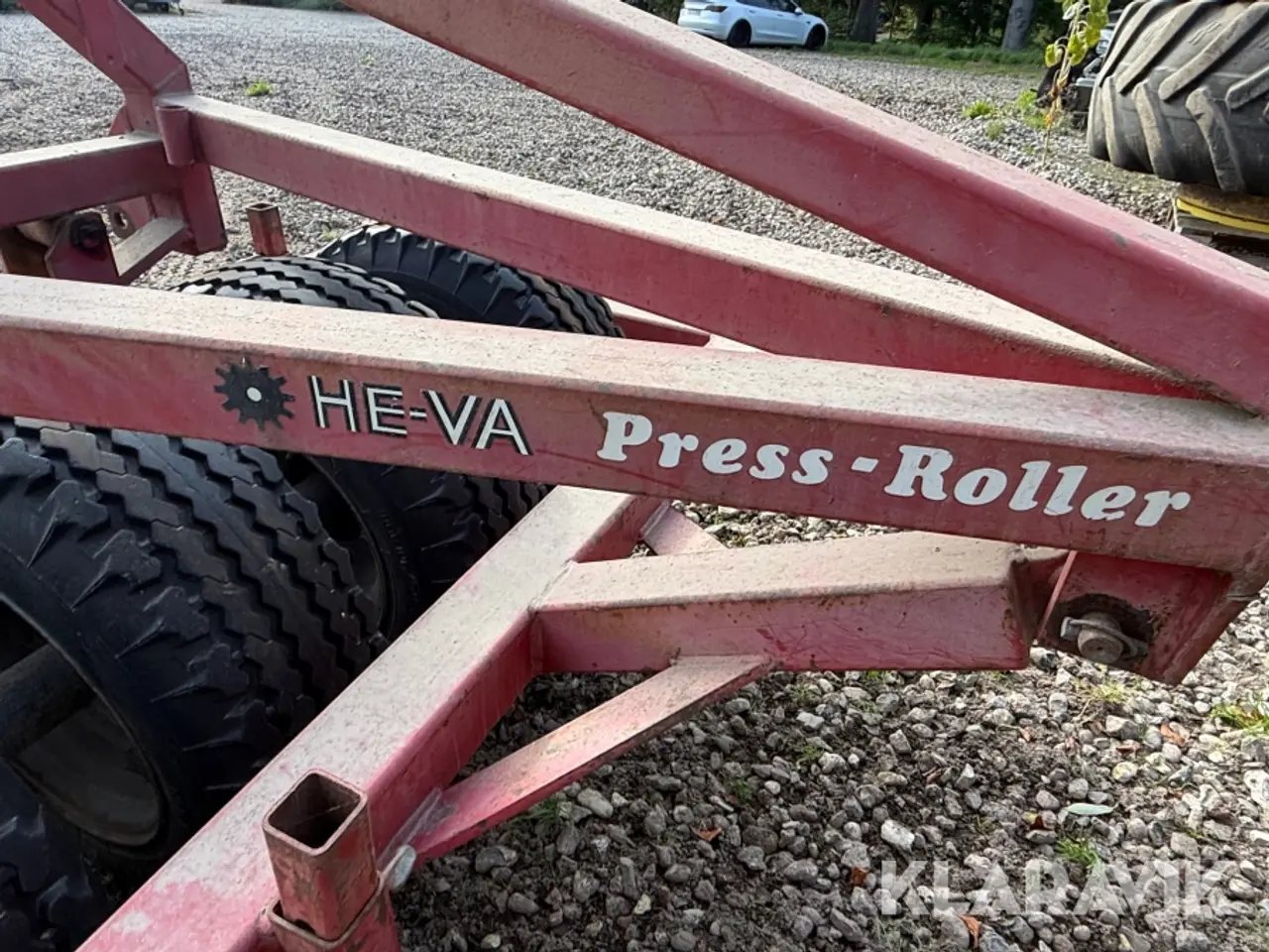 Billede 2 - Frontpakker HE-VA Press-roller 150 Med 4 gummihjul