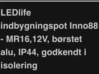 Indbygningsspots 5 stk