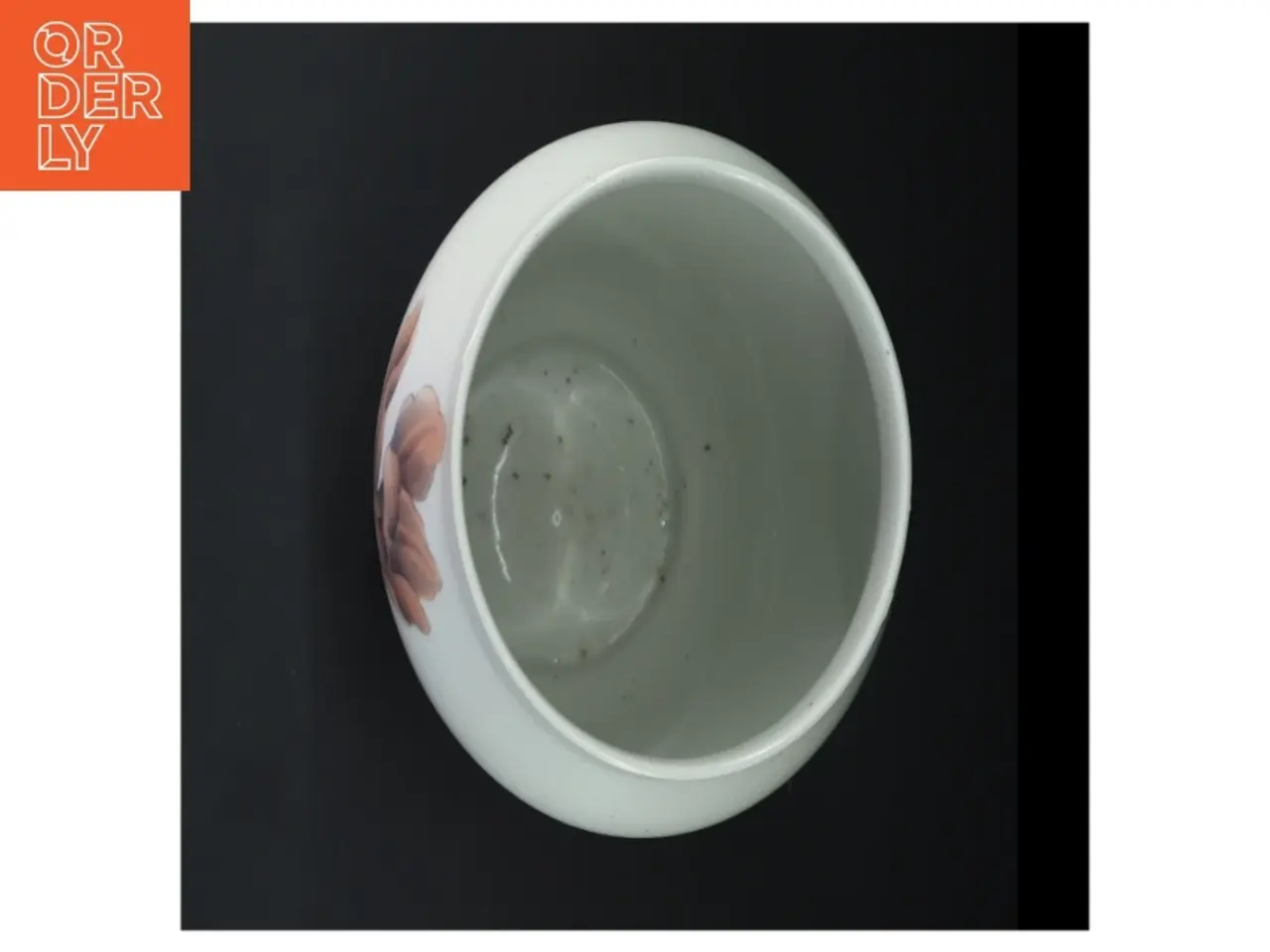 Billede 3 - 26 cm høj stor flot Royal Copenhagen Porcelænsvase med blomstermotiv  (str. 26 cm)