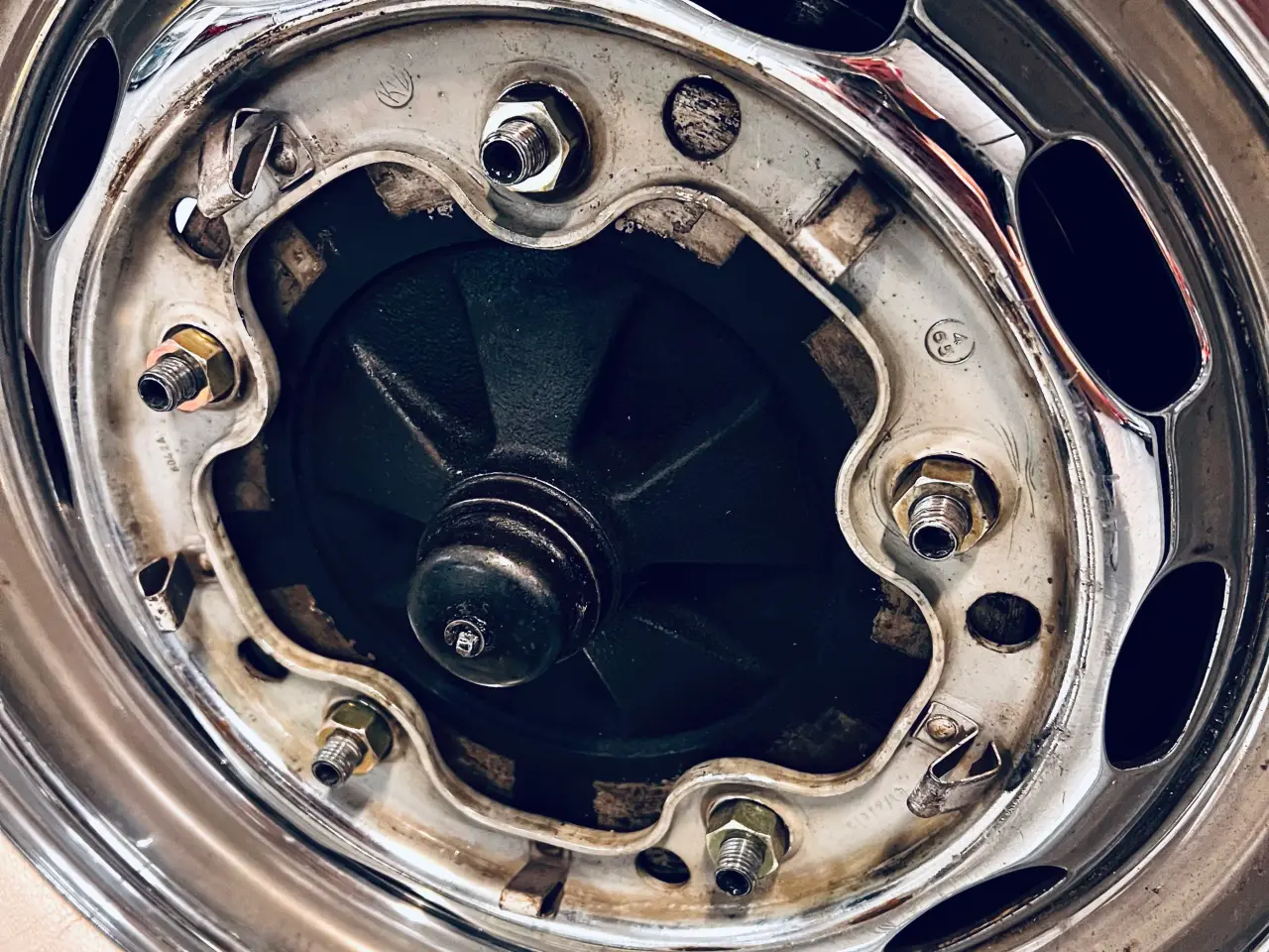 Billede 3 - 4 x kromfælge til VW, 356, Speedster
