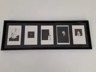 Michael Kvium 21 cm x 61 cm i ramme mål