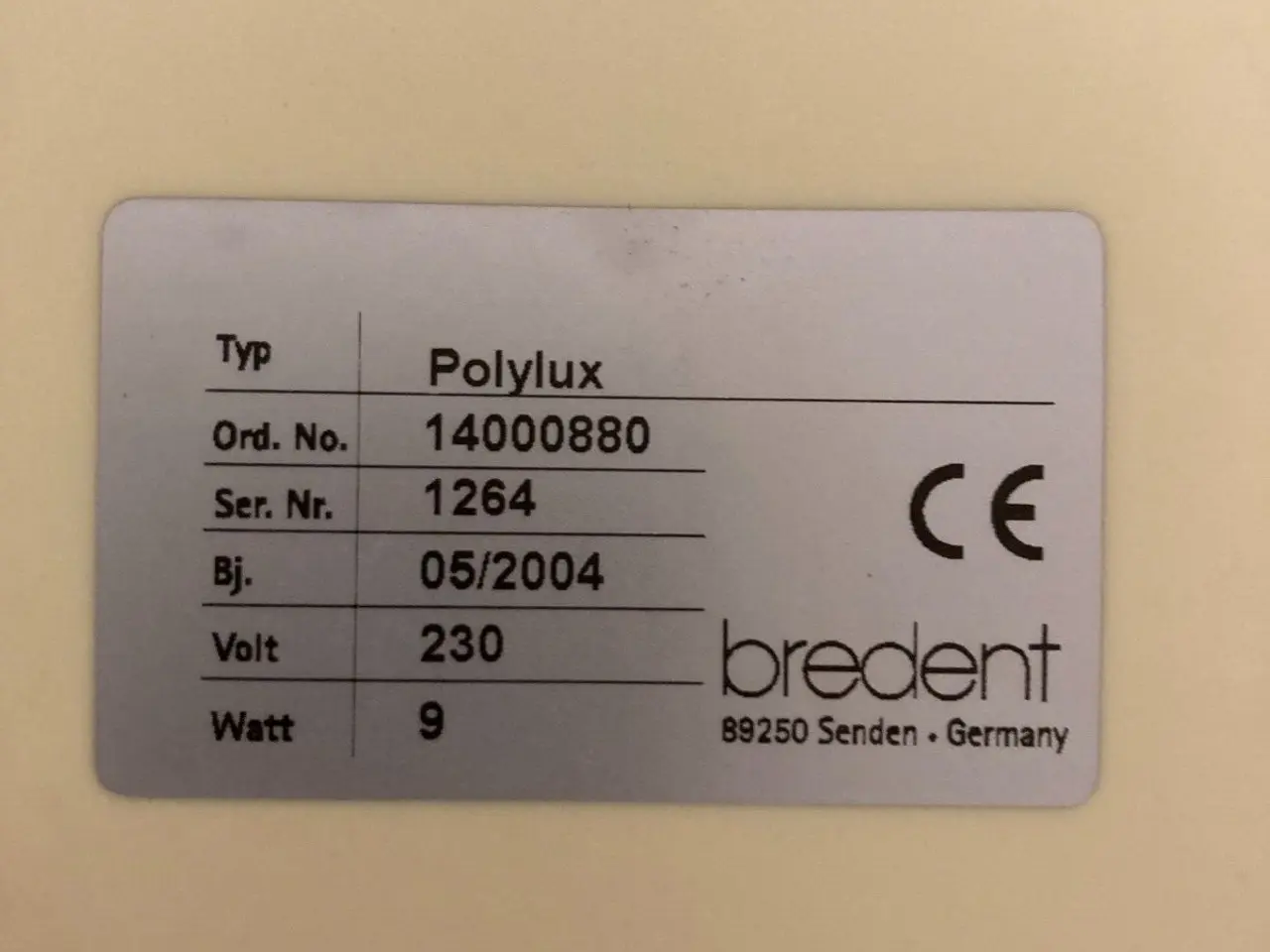 Billede 2 - Bredent Polylux PL 20 UV Curing Light Tabletop