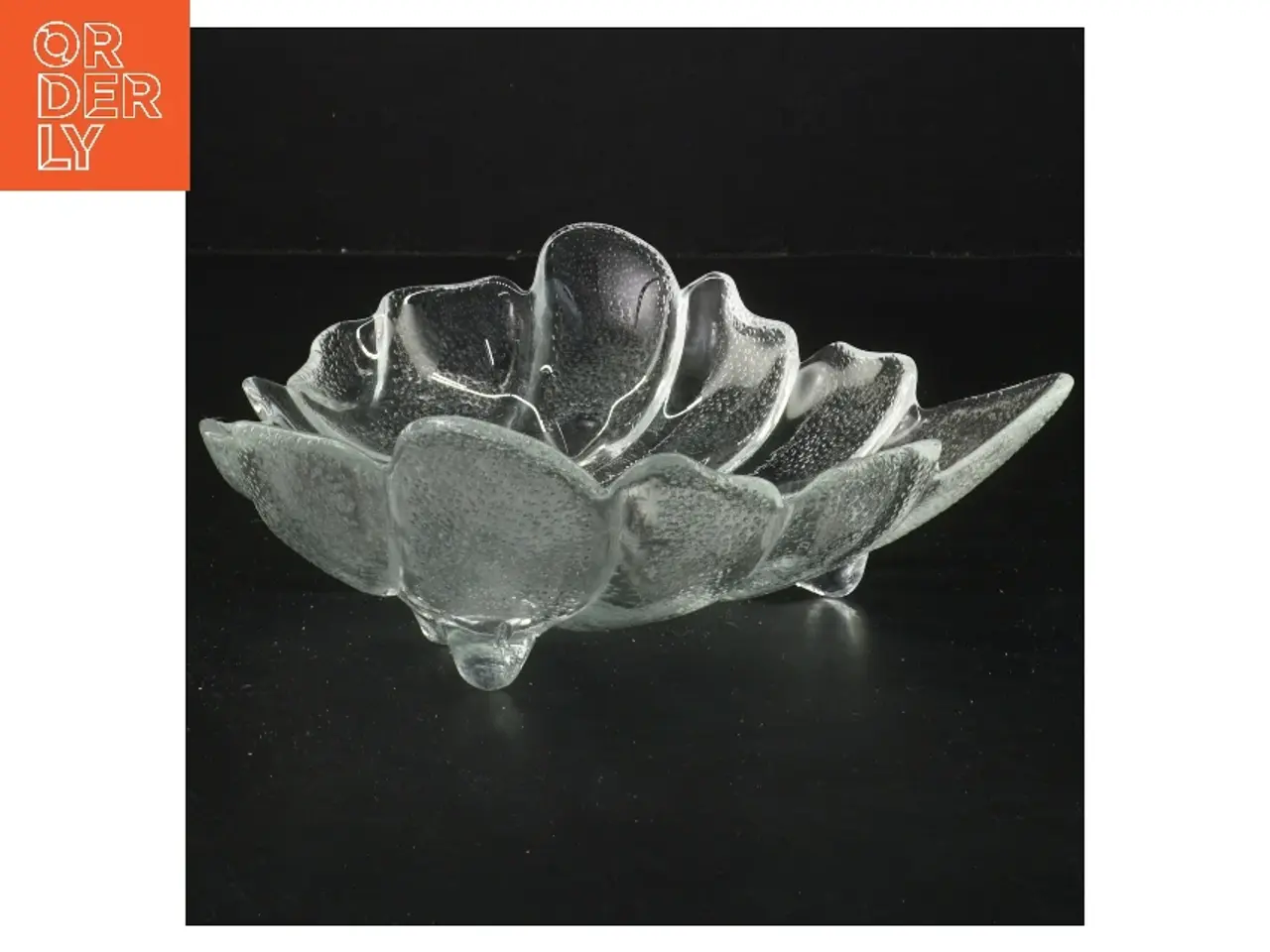 Billede 2 - Glas fad fra holmegaard (str. Ø 20,5 cm)