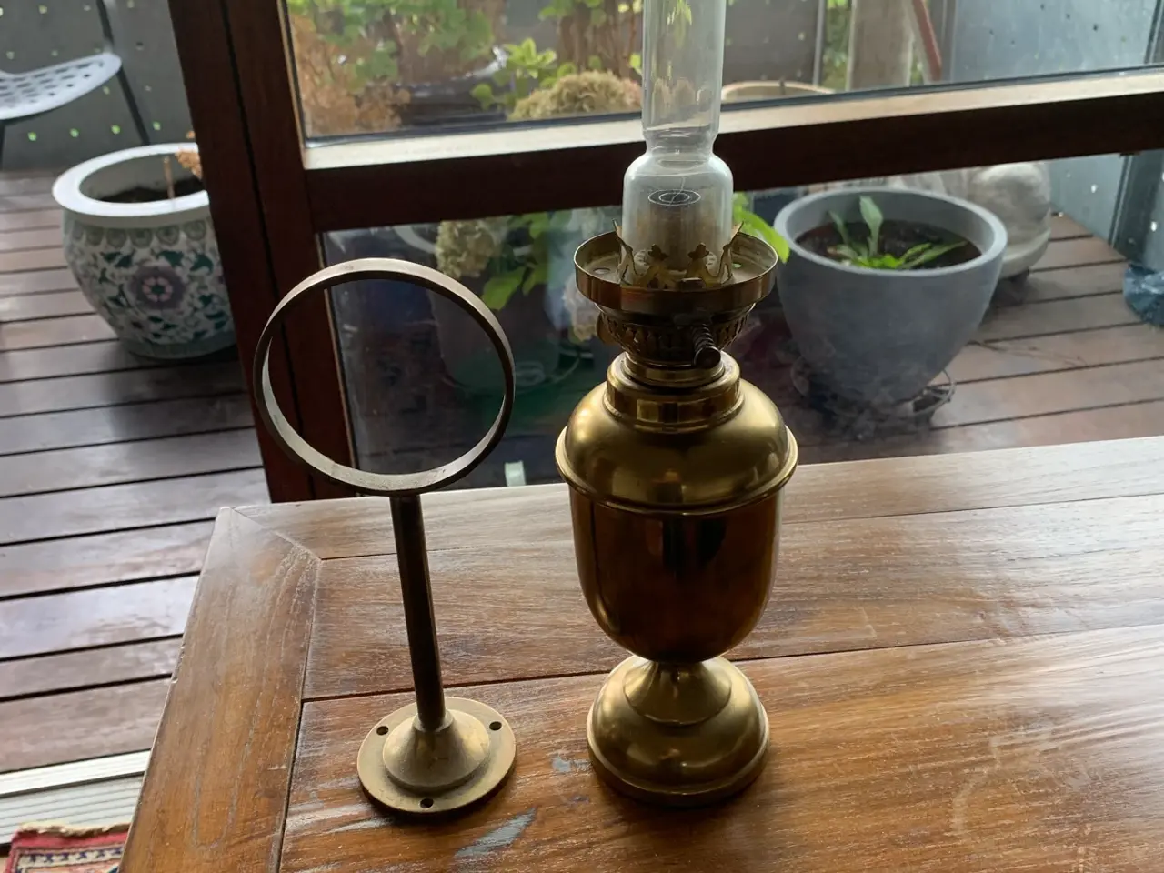 Billede 2 - Smuk messinglampe
