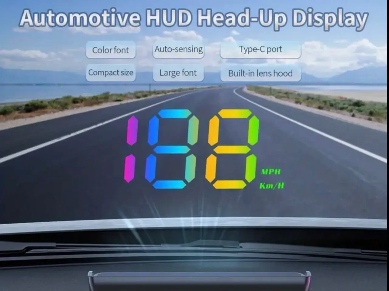 Billede 5 - W1S Bil Head-Up Display (HUD) - Let at bruge, Plug