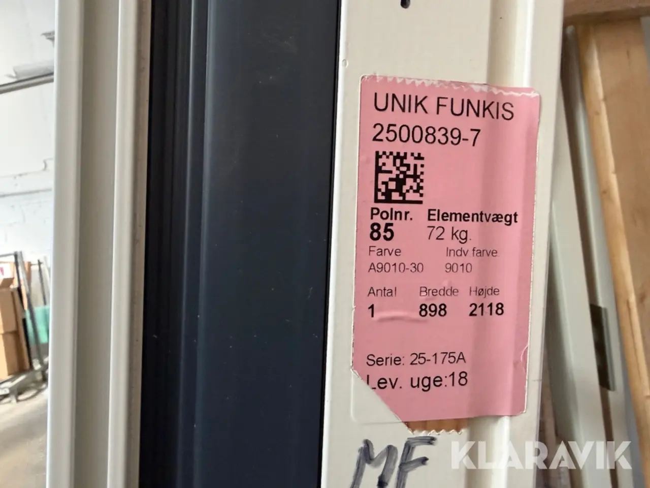 Billede 9 - Terrassedør Unik Funkis 898x2118 mm