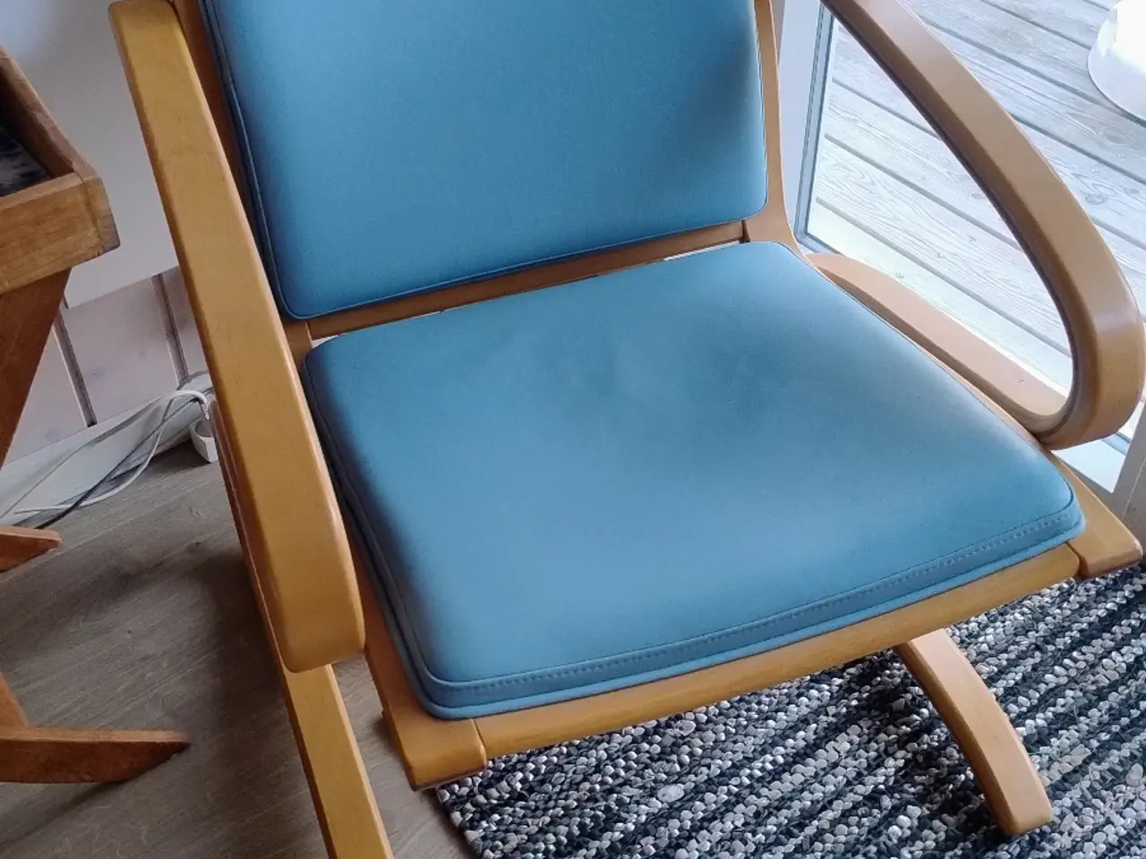 Billede 1 - 2 læderstole m bord