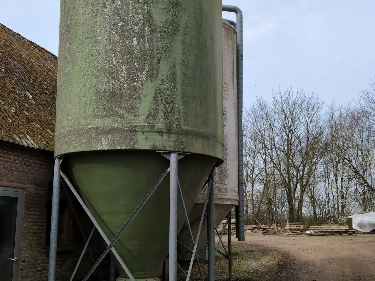 Billede 1 - Flex 40m3 glasfibersilo uden indblæsningsrør