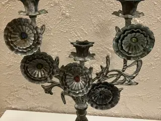 fransk lysestage med patina