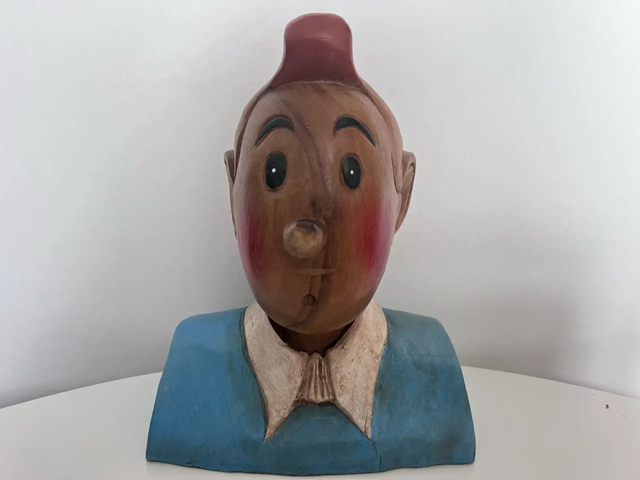 Billede 4 - Store Tintin og Haddock buste figurer i træ