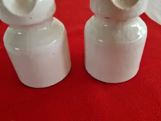 2 flotte porcelænsknopper 1979 og 1983.