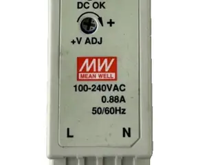 Mean Well DR-15-24 DIN Rail strømforsyning 24VDC