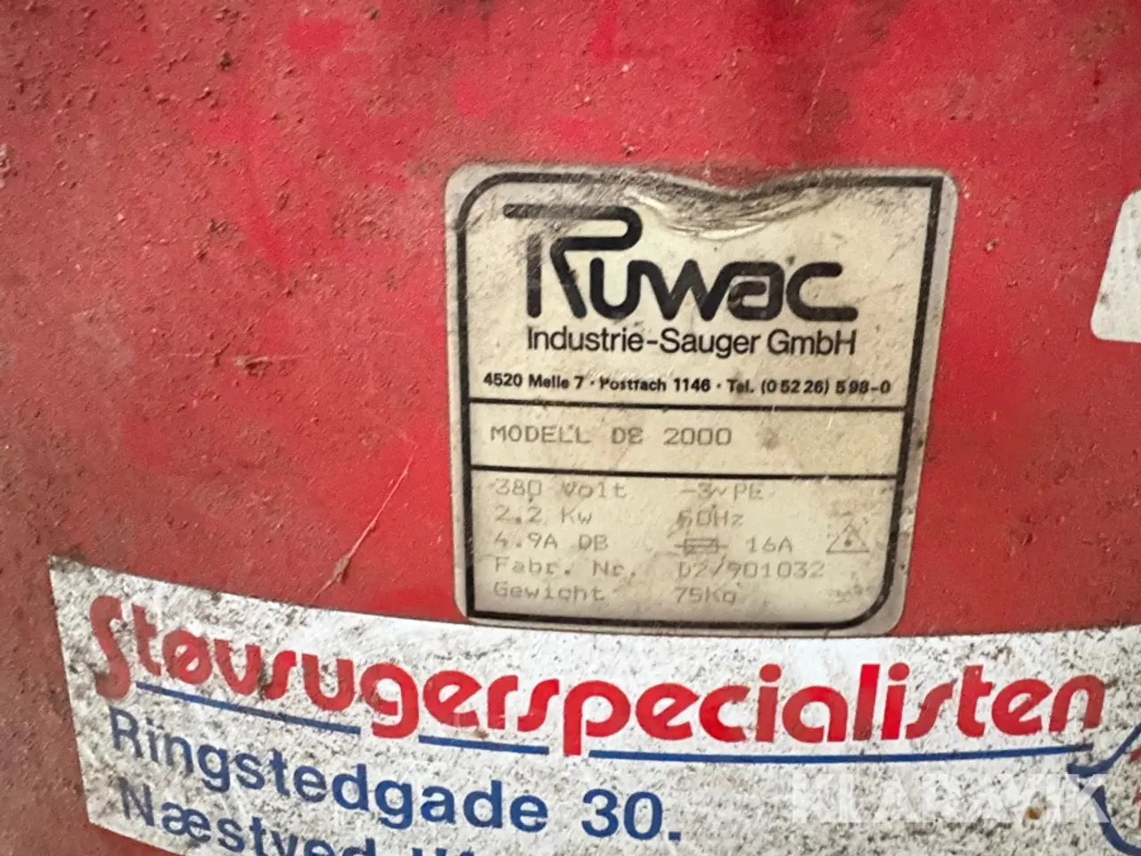 Billede 9 - Industristøvsuger Ruwac DS 2000 - 1 styk