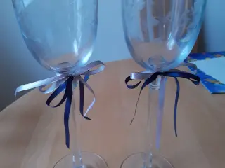 Glas lysestager