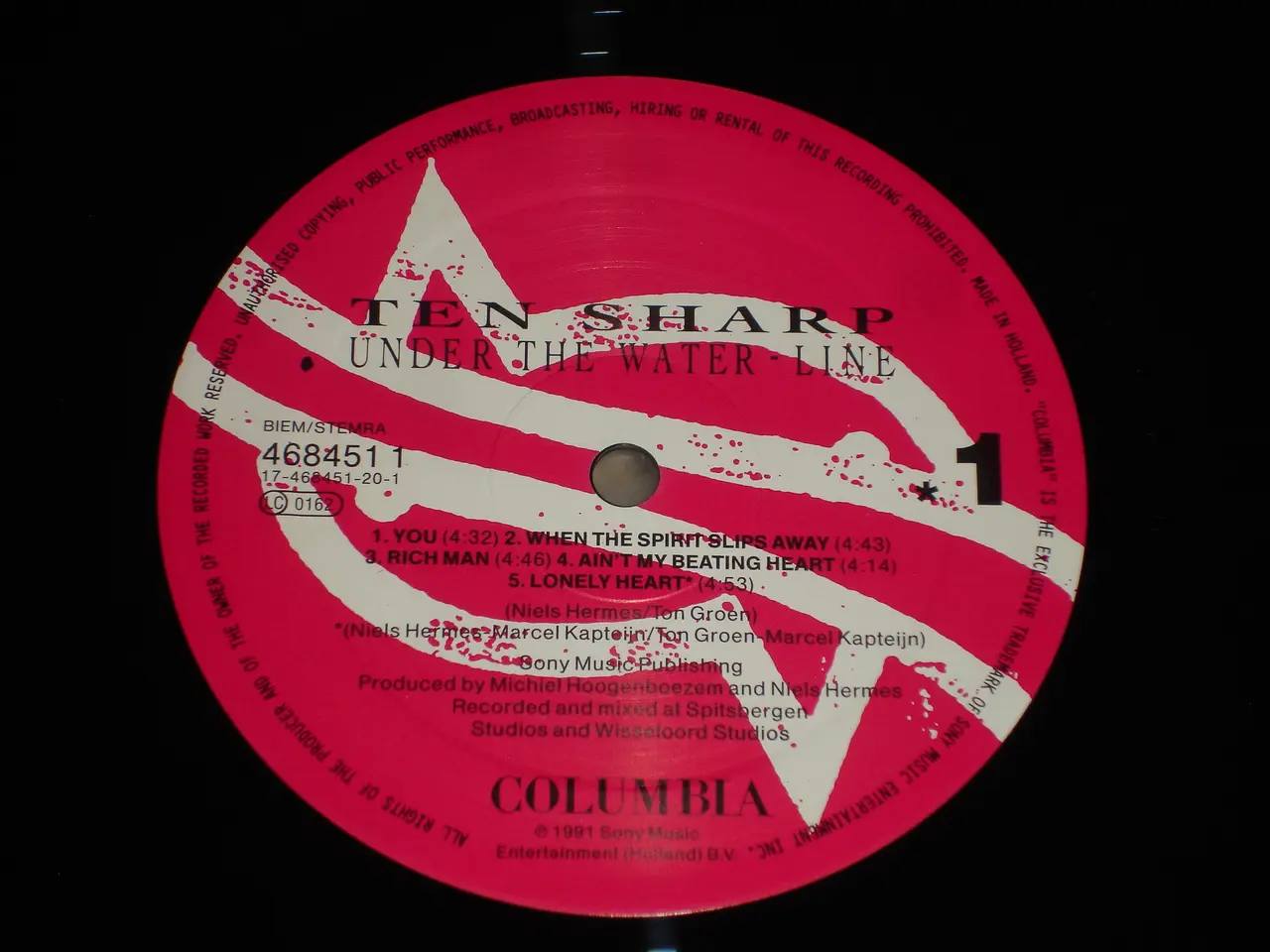 Billede 4 - (Sender gerne) Ten Sharp – Under The Water-Line