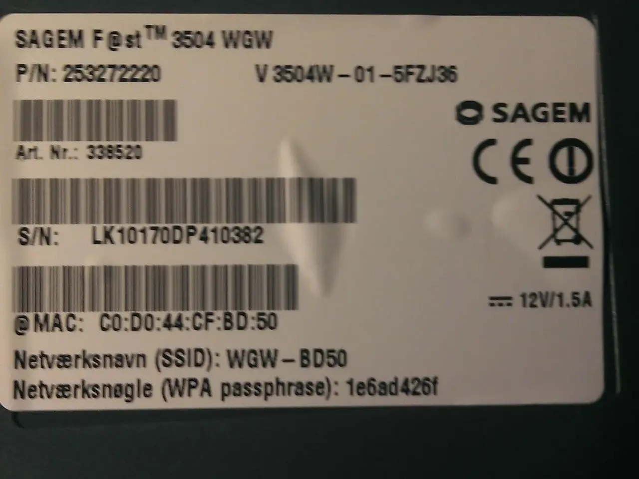 Billede 3 - sagem router