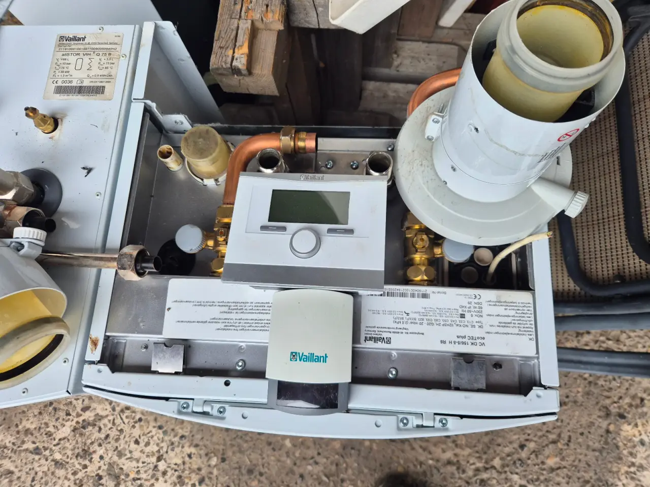 Billede 6 - Vaillant gasfyr vc dk 156/5 med varmtvandsbeholde
