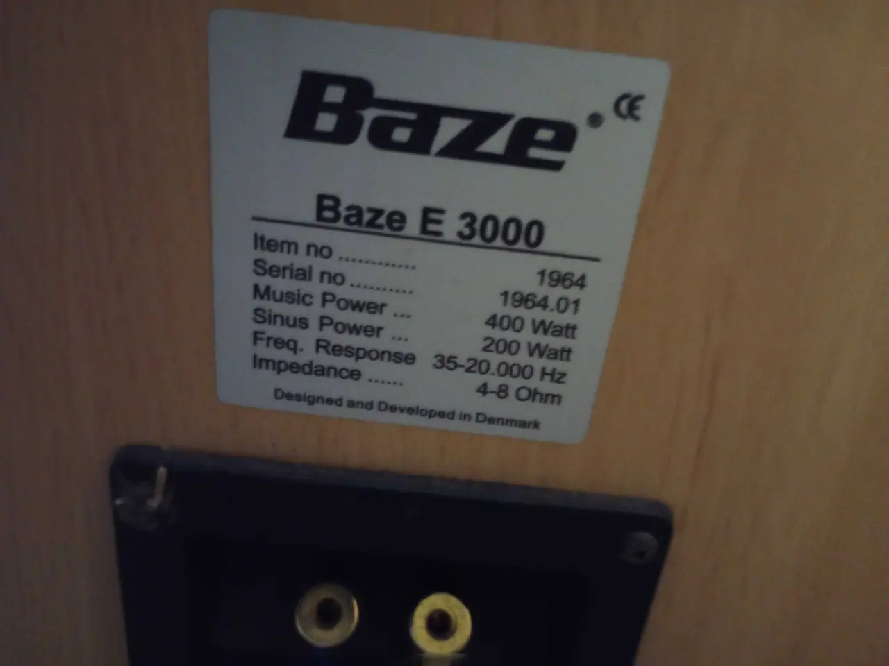 Billede 1 - baze højttalere 