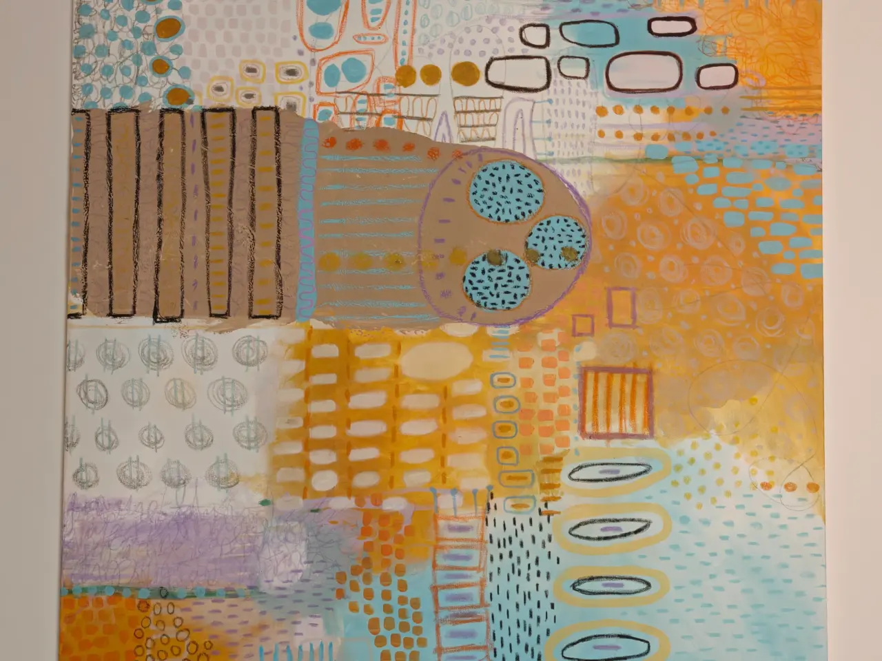 Billede 1 - kt moderne abstrakt maleri – original kunst