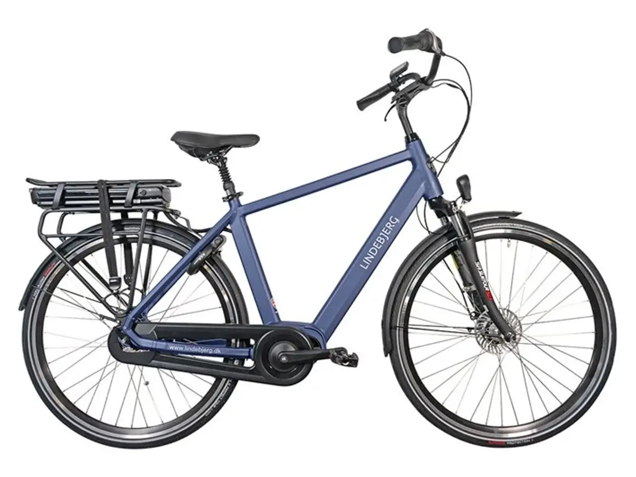 Billede 1 - Lindebjerg 28'' Elcykel - Center H - Mat Blå
