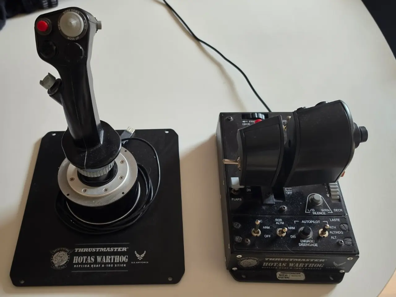 Billede 1 - Thrustmaster HOTAS Warthog – komplet sæt