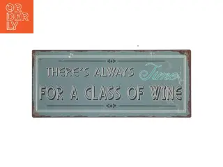 Dekorativt skilt med vin tekst fra Lafinesse (str. 30,5x13 cm)