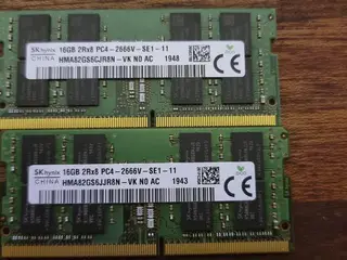 SK hynix 32GB (2x16GB) DDR4 PC4-2666V SO-DIMM RAM