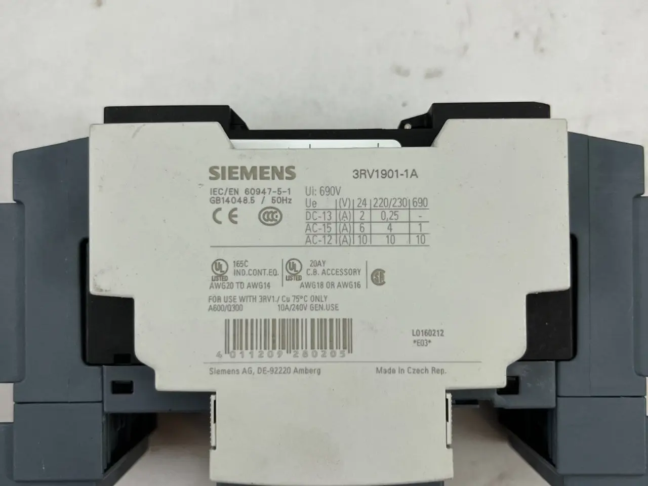 Billede 10 - Siemens SIRIUS 3RV2711-1DD10 Motor Protection 3.2A