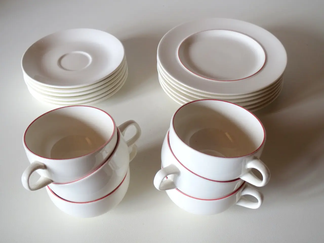 Billede 1 - Rødpot rødkant rødtop kaffekopper