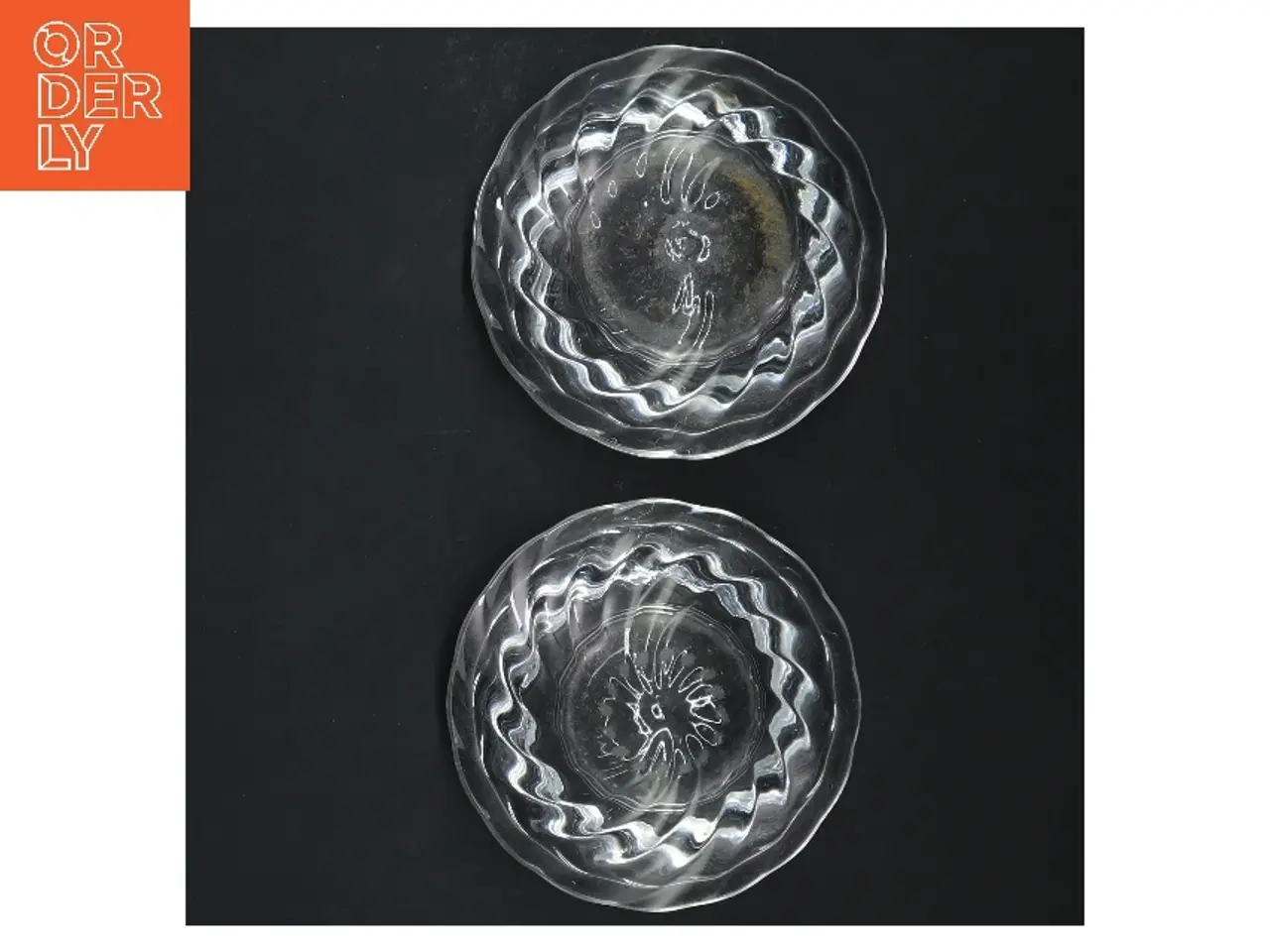 Billede 2 - Glas fyrfadslys sæt (str. Ø 10 cm)