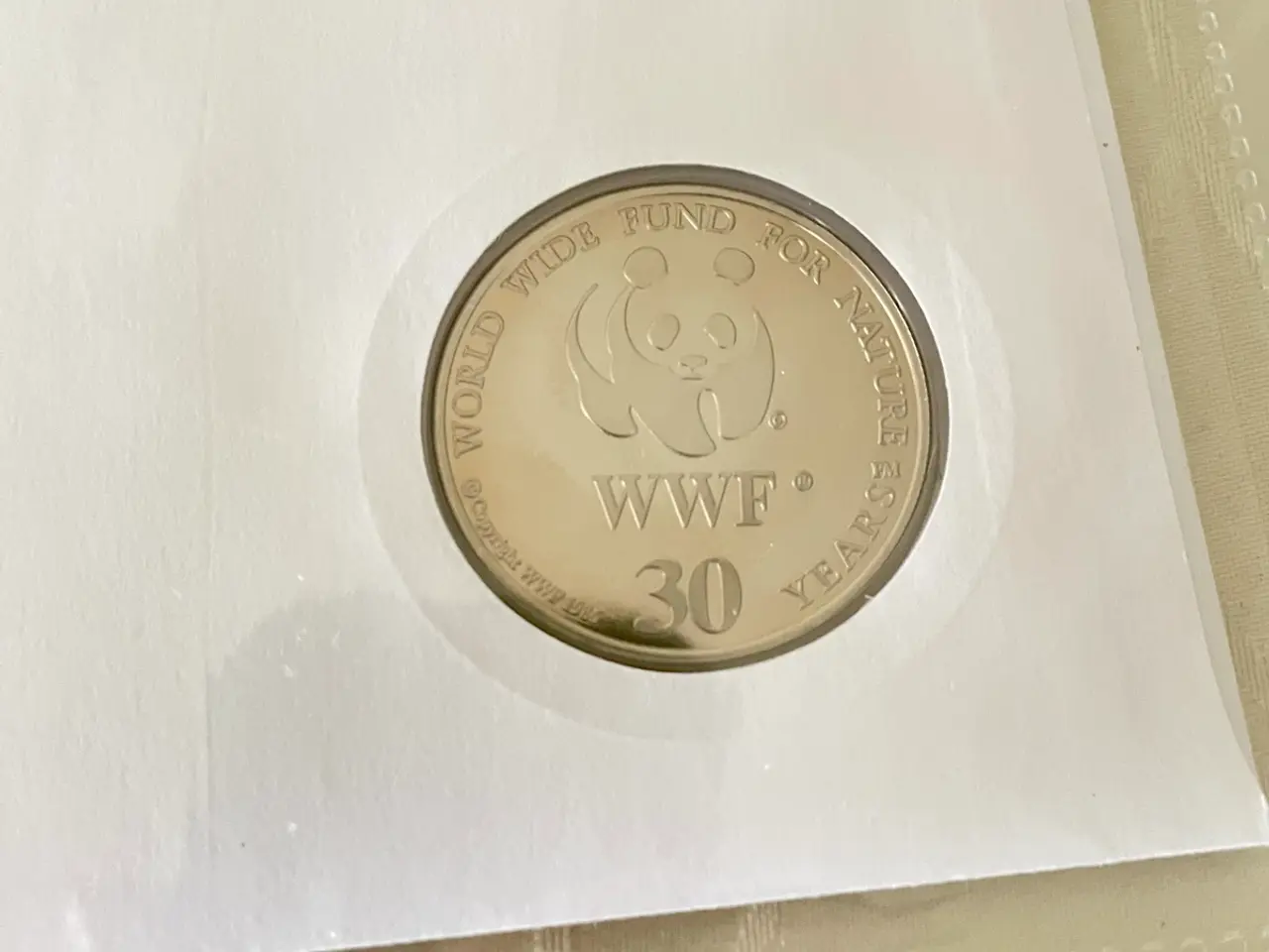 Billede 16 - 12 WWF møntbreve i samlemappe