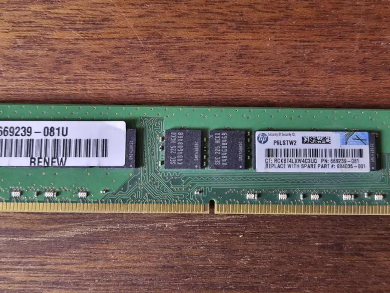 Billede 2 - Samsung 8GB ECC DDR3 1600MHz DIMM Stationær RAM