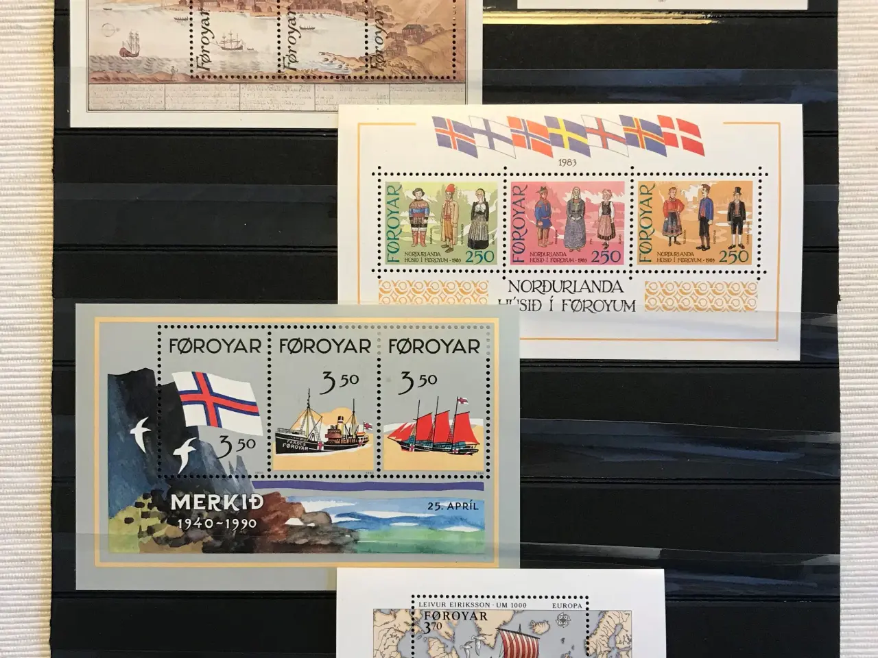 Billede 1 - Færøerne - 5 forskellige postfriske miniark