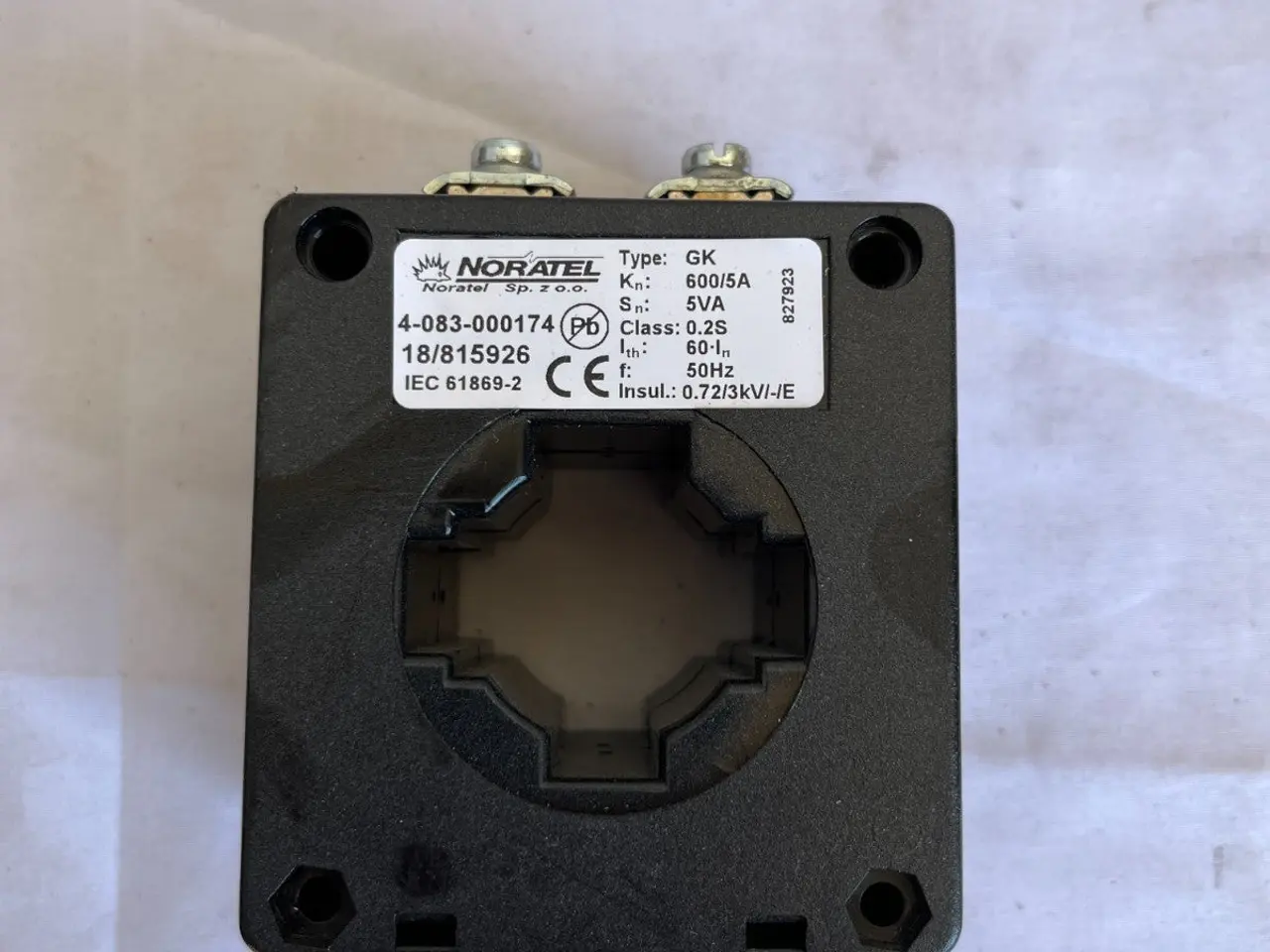 Billede 2 - Noratel GK 600/5A strømtransformer Class 0.2S 5VA