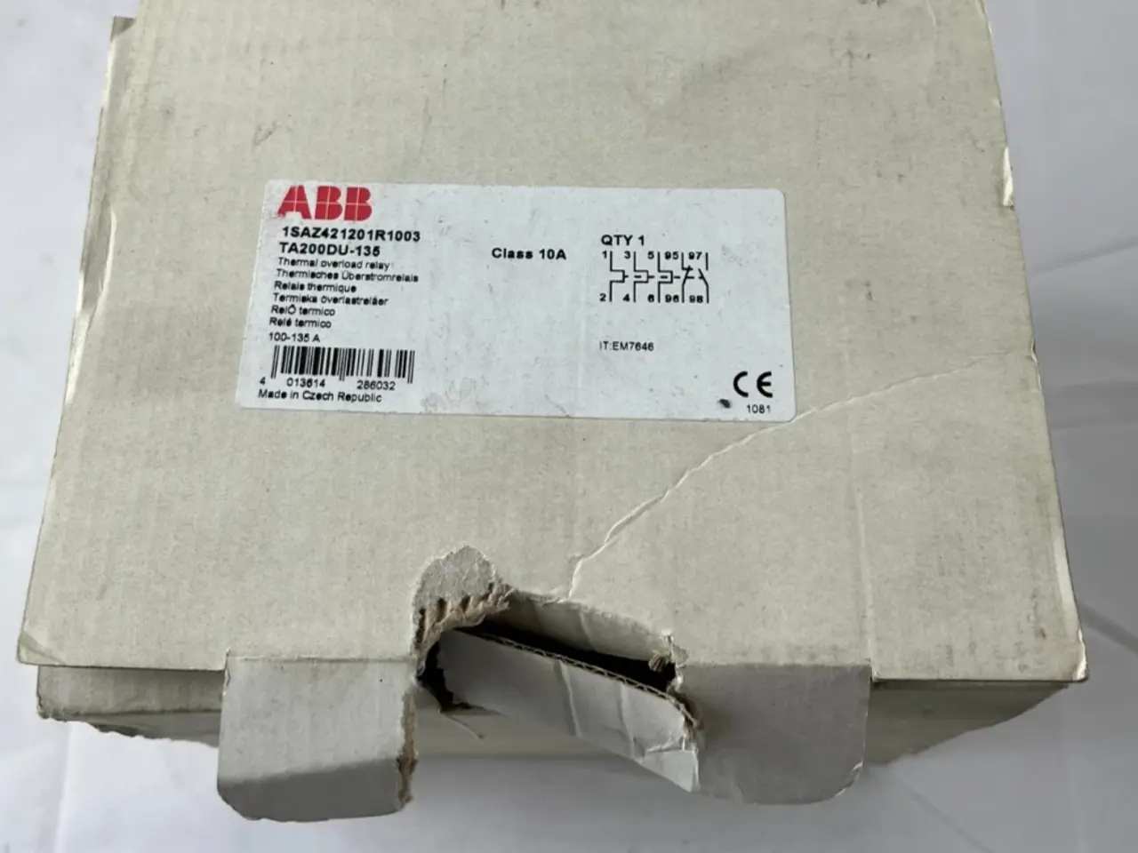 Billede 1 - ABB TA200DU-135 Thermal Overload relæ 100–135 A