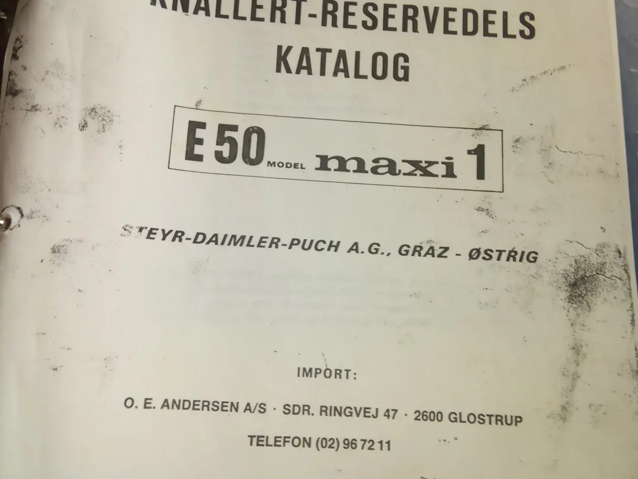 Billede 1 - PUCH Reservedels katalog