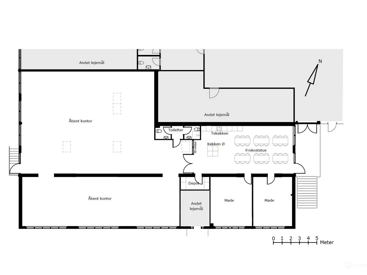 Billede 19 - Højloftet kontor med showroom