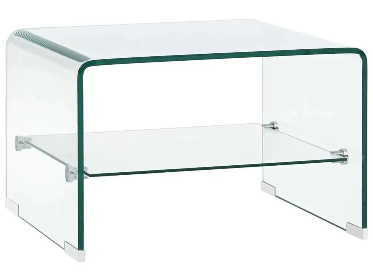 Billede 1 - Sofabord i hærdet glas - transparent, 50 × 45 × 33 cm