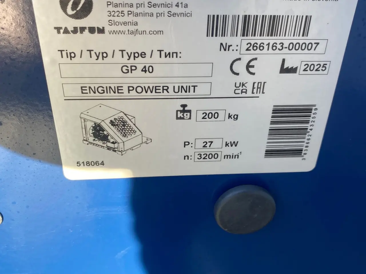 Billede 4 - Tajfun GP 40 Benzin motor Demo