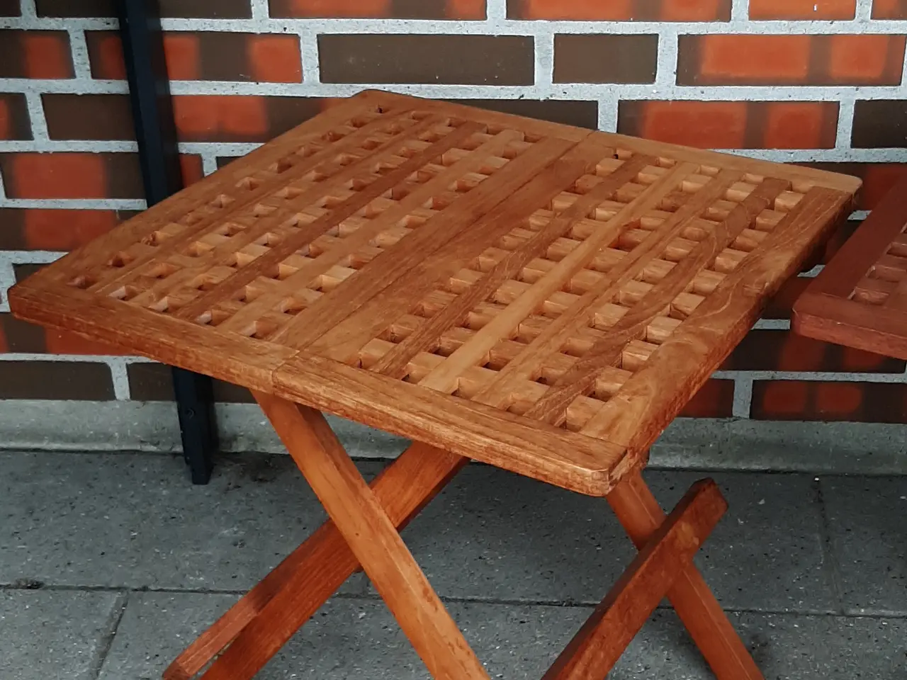 Billede 2 - Klapborde I teaktræ