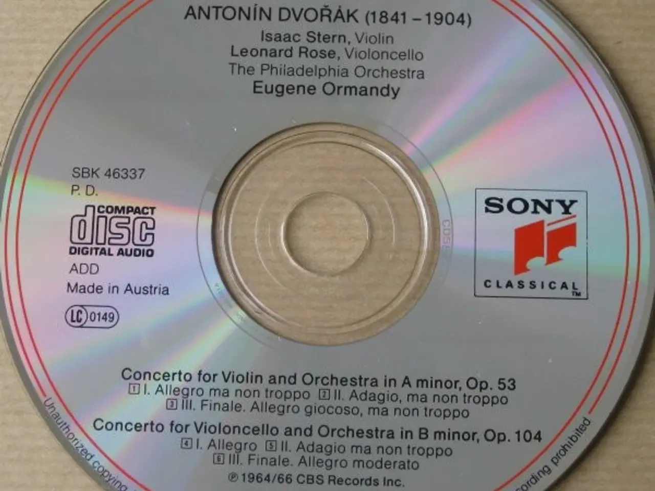 Billede 3 - Dvořák* : Isaac Stern – Violin Concerto •… – CD