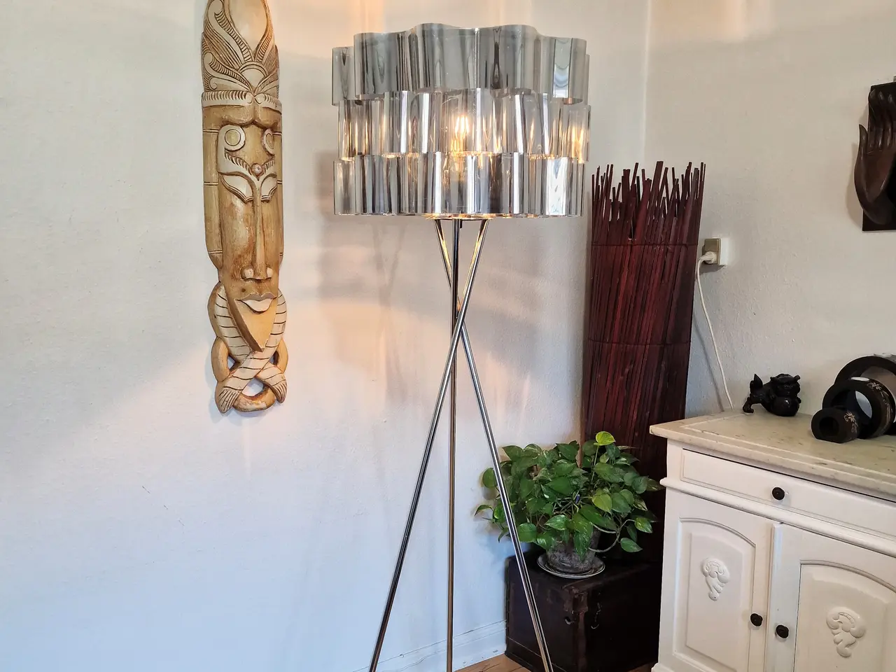 Billede 7 - Gulvlampe med "Space Age" look.