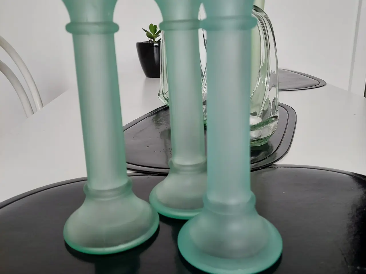 Billede 2 - grønne glas lysestager mv.
