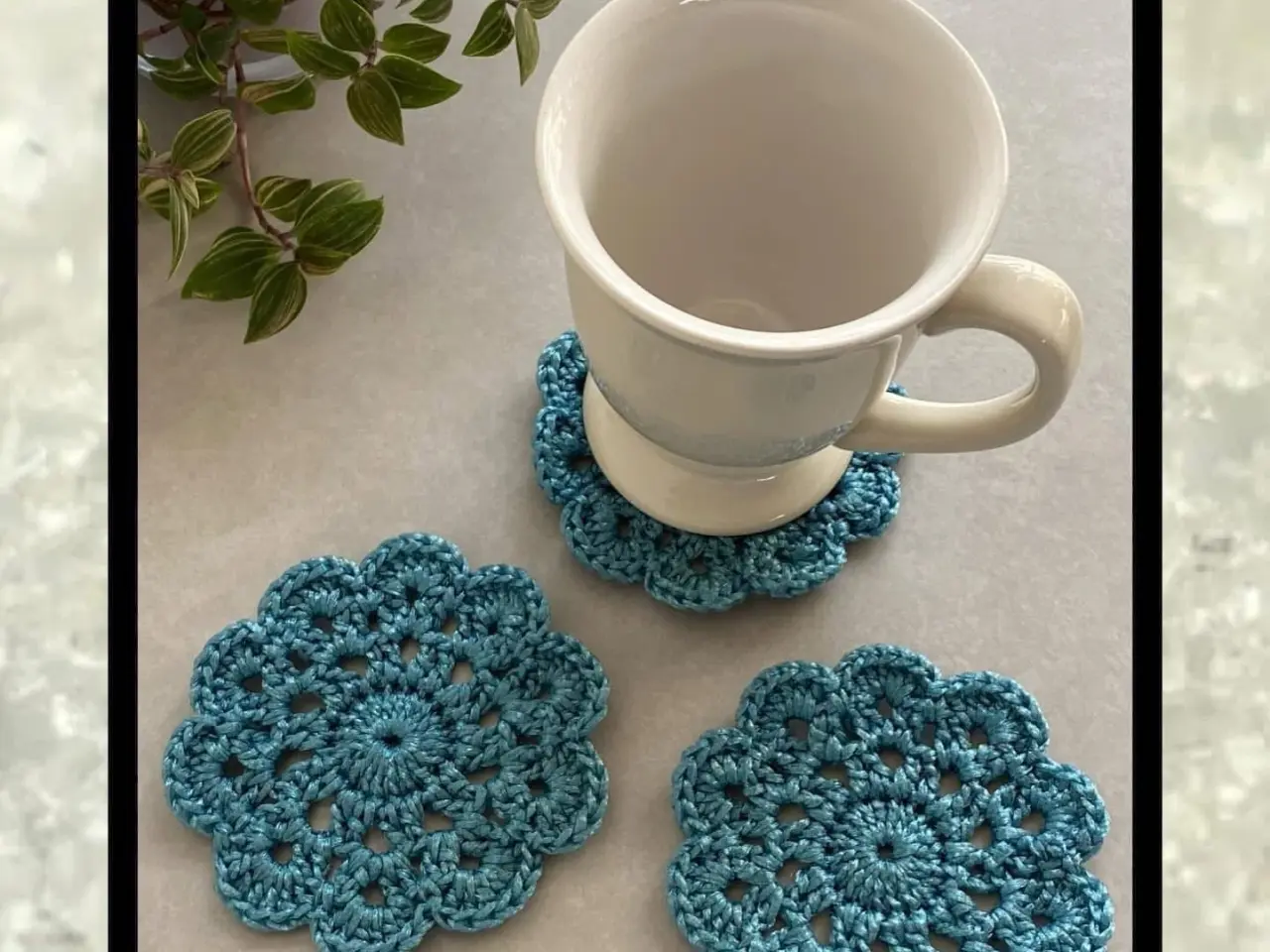 Billede 2 - Hæklede coasters