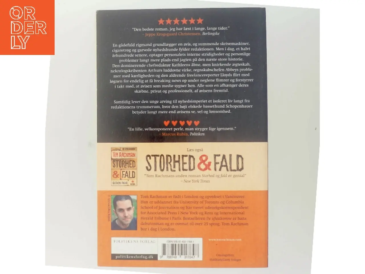 Billede 3 - De ufuldkomne : roman af Tom Rachman (Bog)