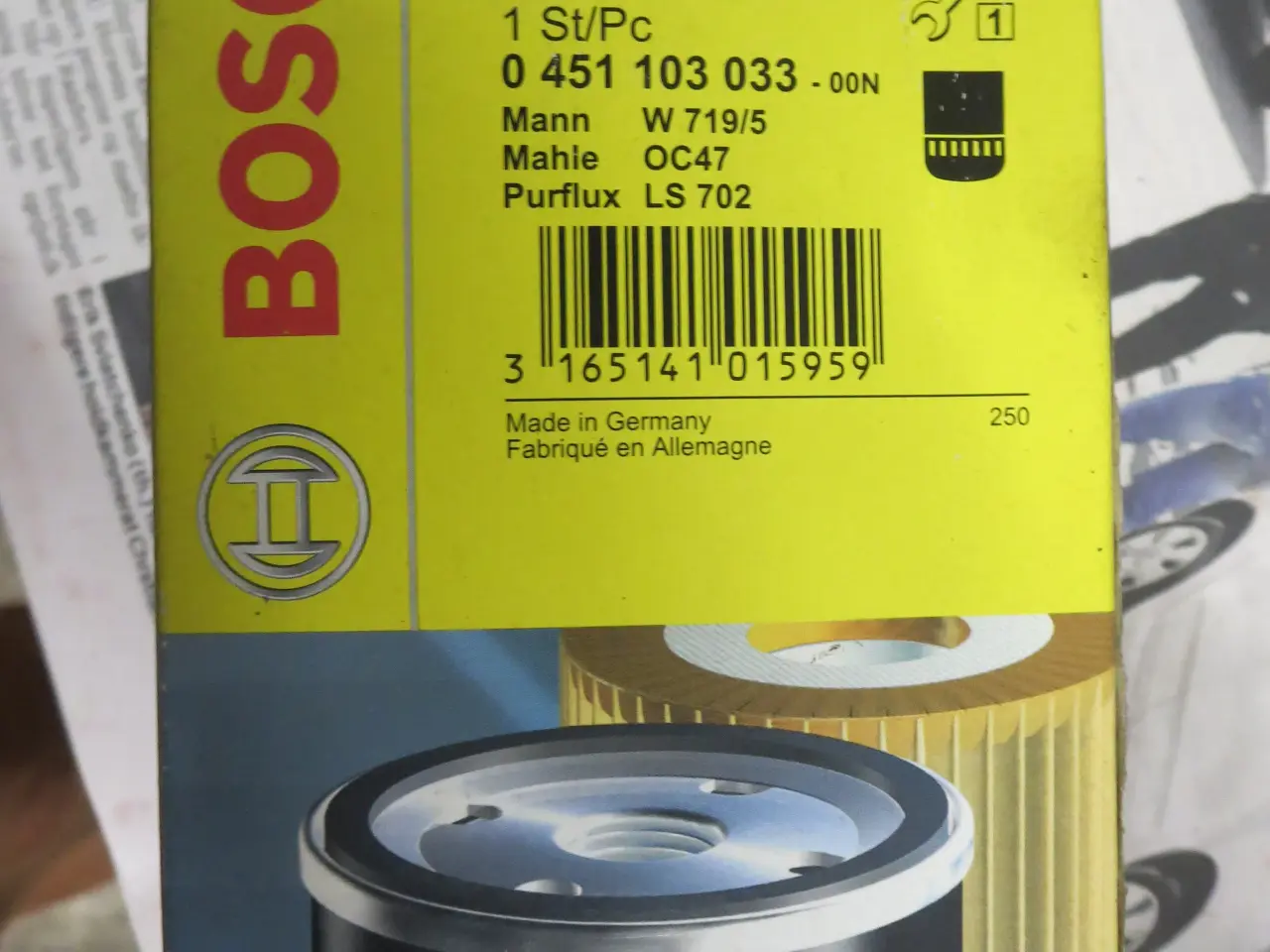 Billede 2 - vw/audi oliefilter