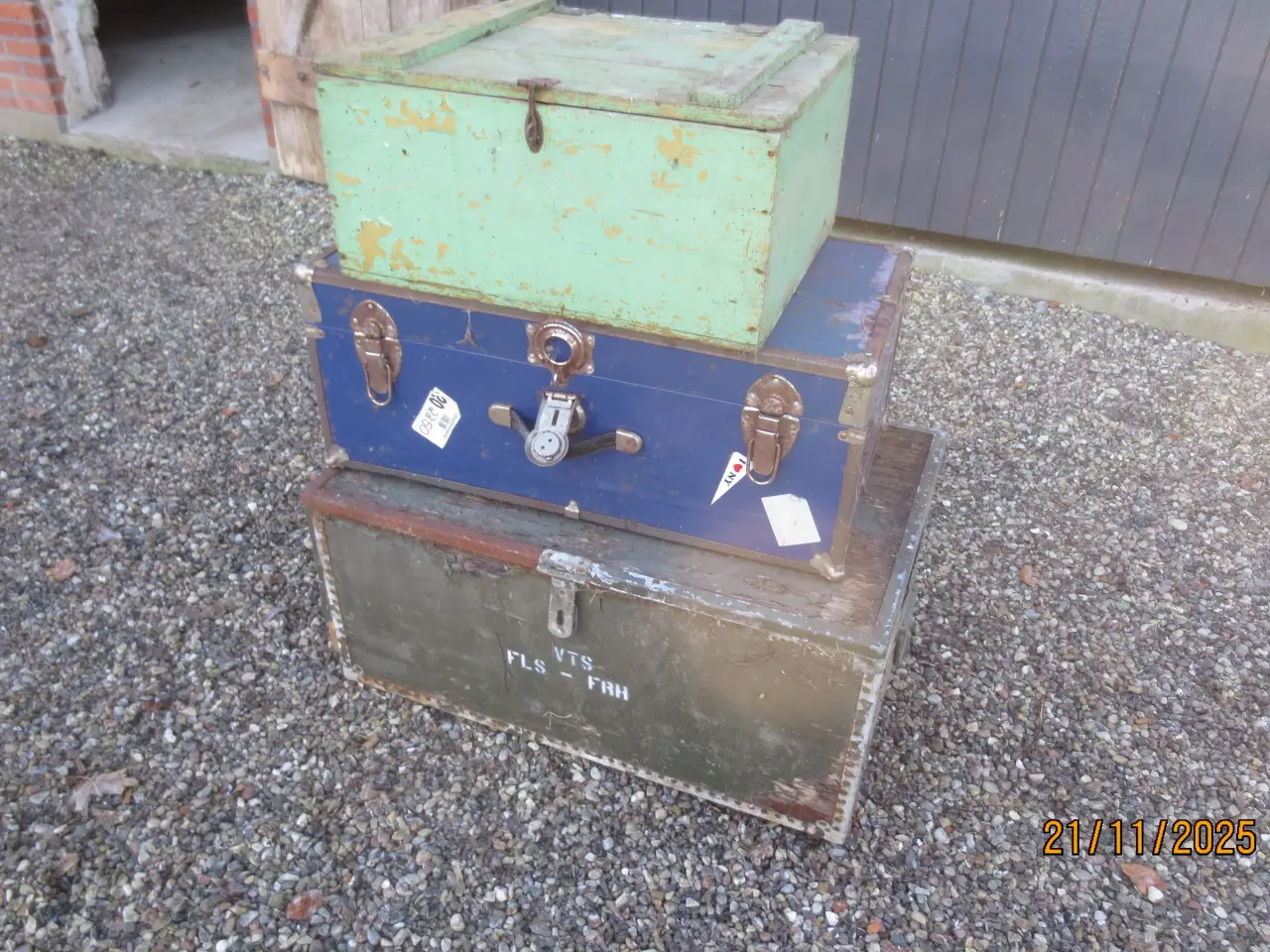 Billede 16 - 3 stk Forskellige Retro Transportkasser