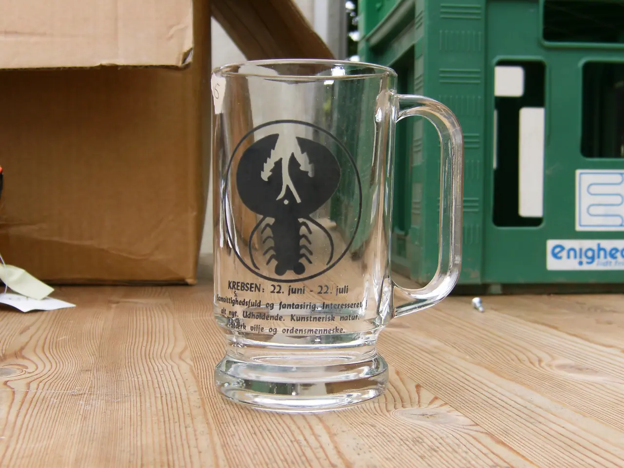 Billede 1 - Glas med stjernetegn krepsen