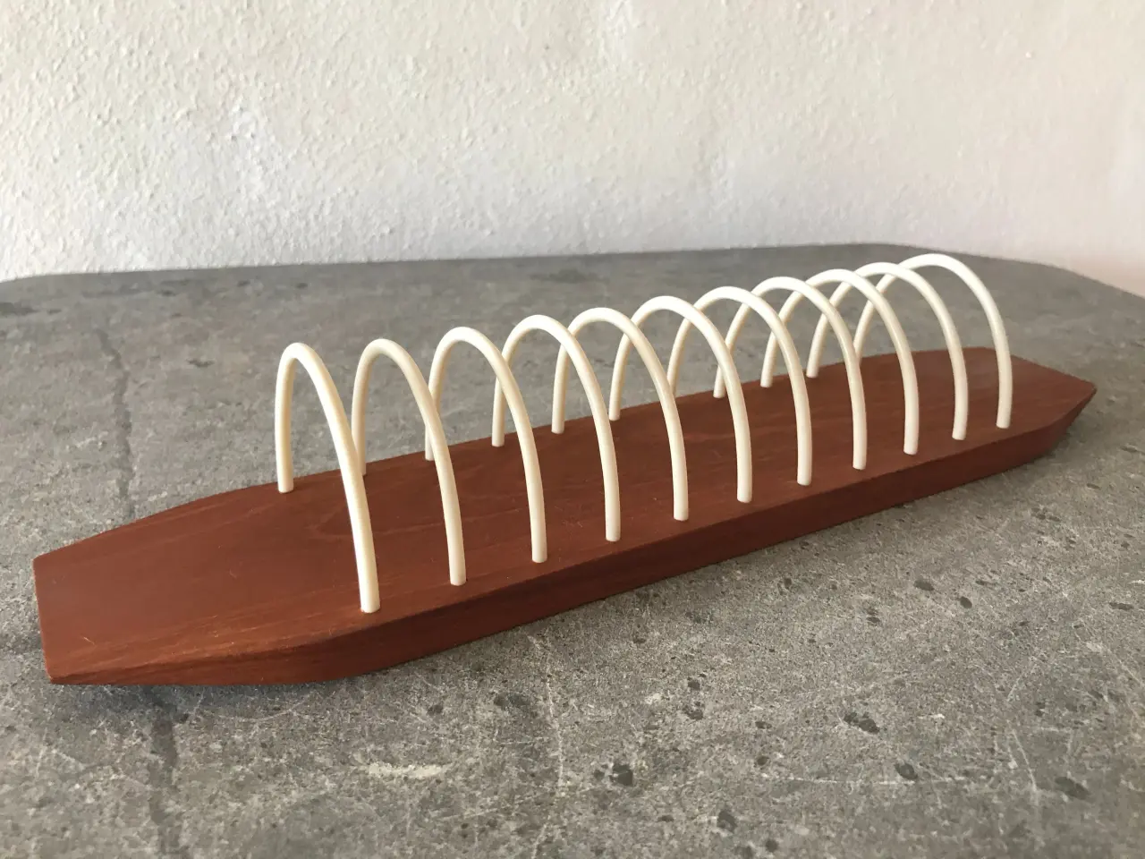 Billede 3 - Retro servietholder i teaktræ